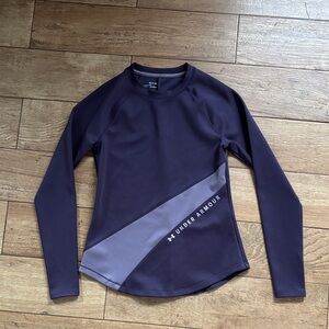 Under Armour Navy and Gray Long Sleeve Shirt
